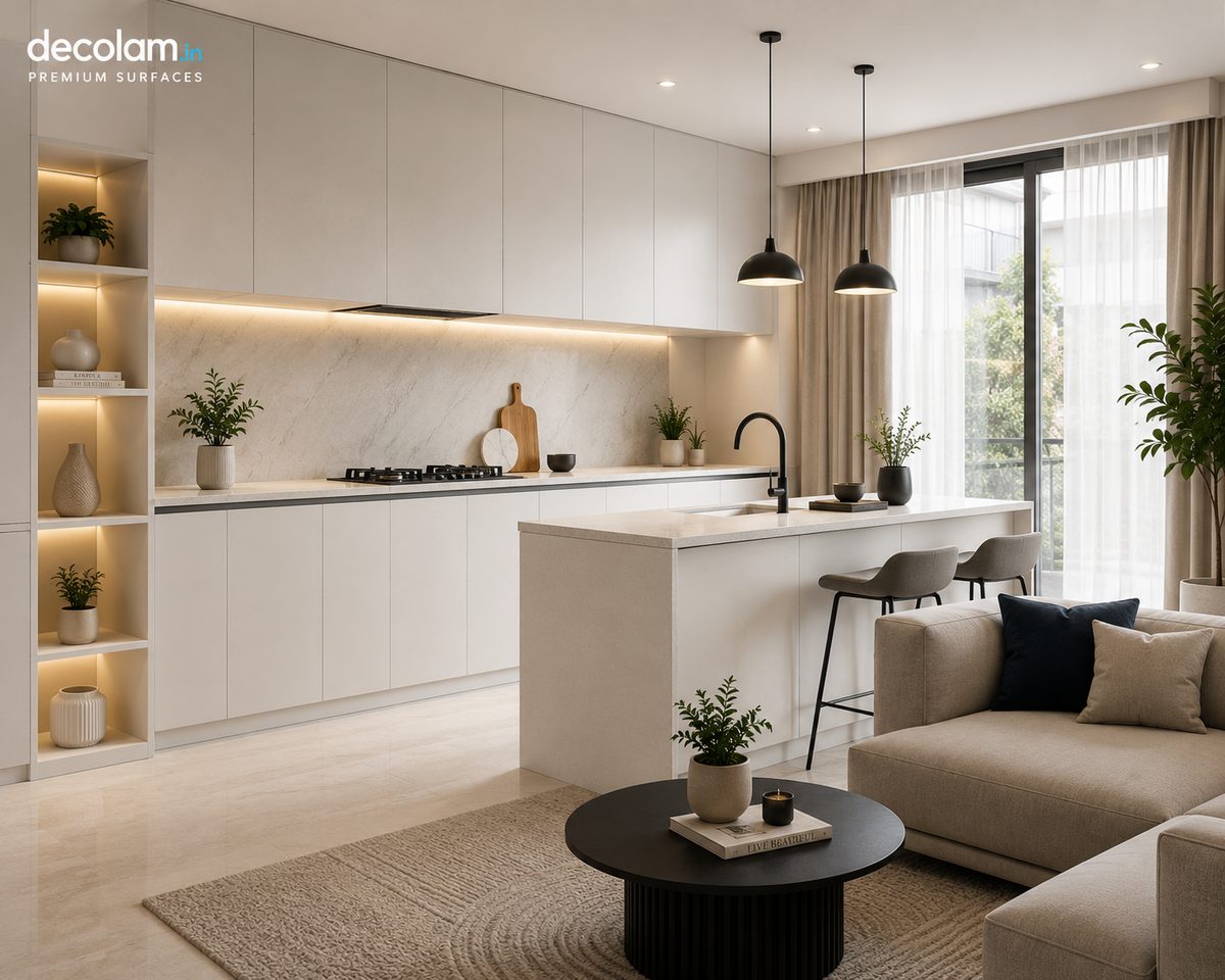 Decolam Matte Series MATT-8620 White Frost Acrylic Laminate image 3