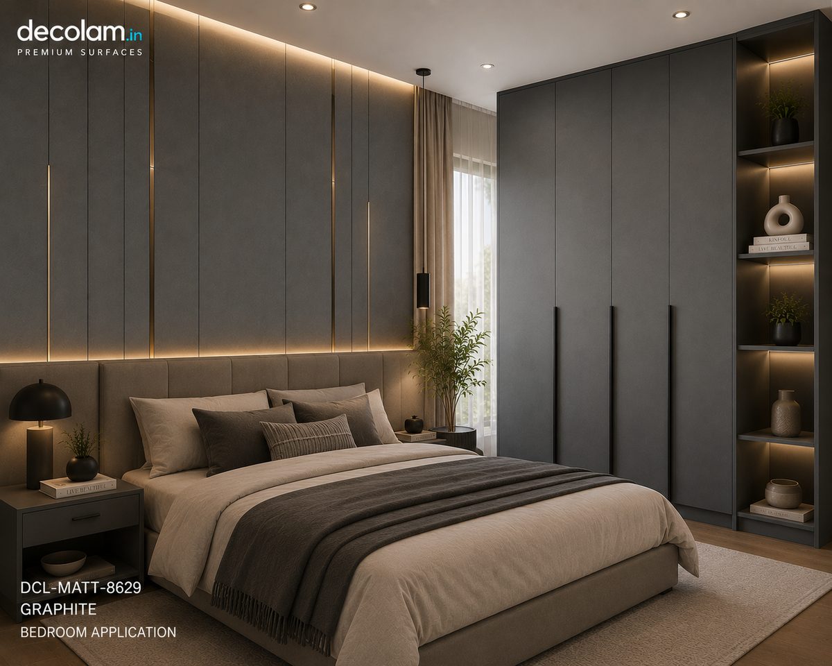 Decolam Matte Series MATT-8629 Graphite Acrylic Laminate image 2