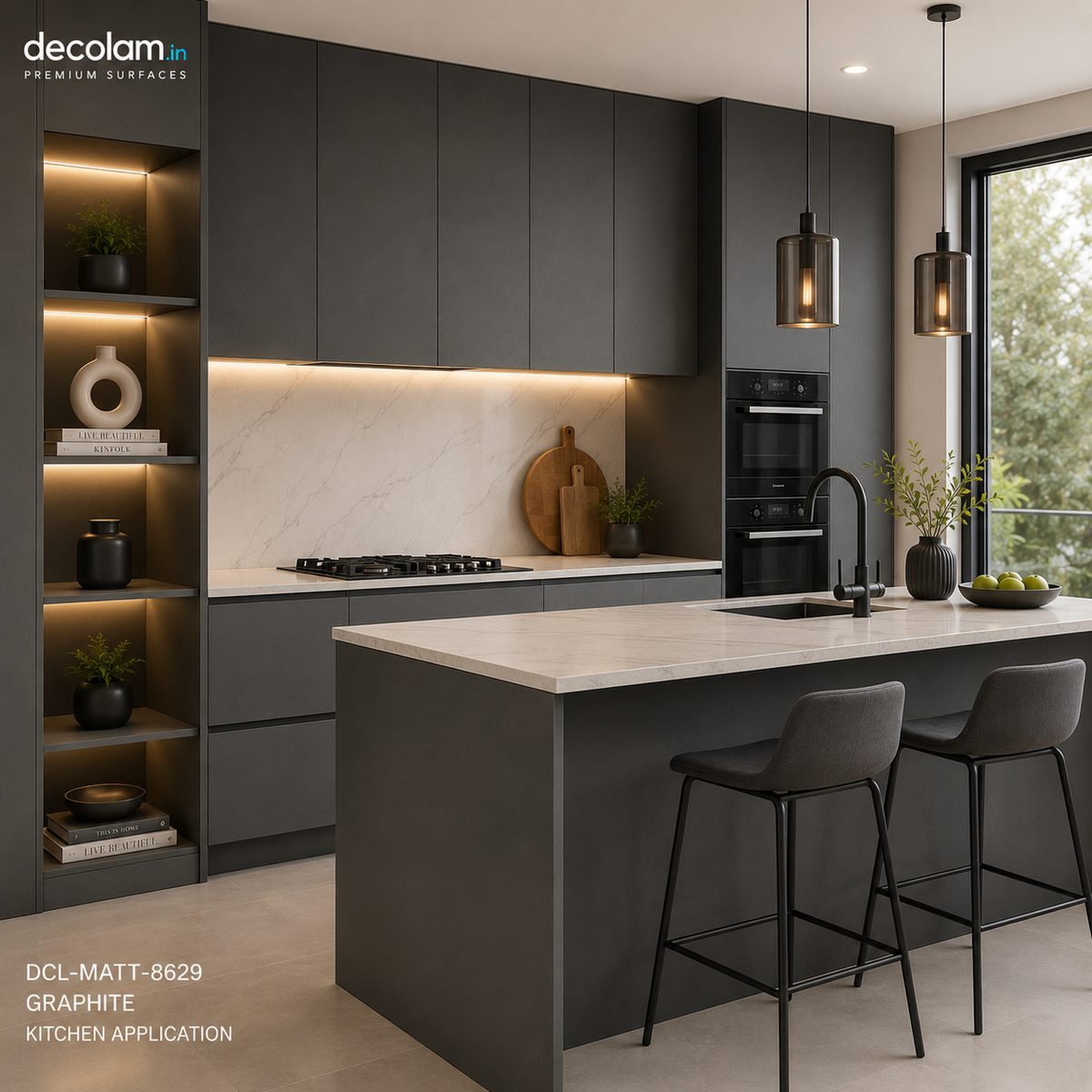 Decolam Matte Series MATT-8638 Vinca Rosea Acrylic Laminate image 3