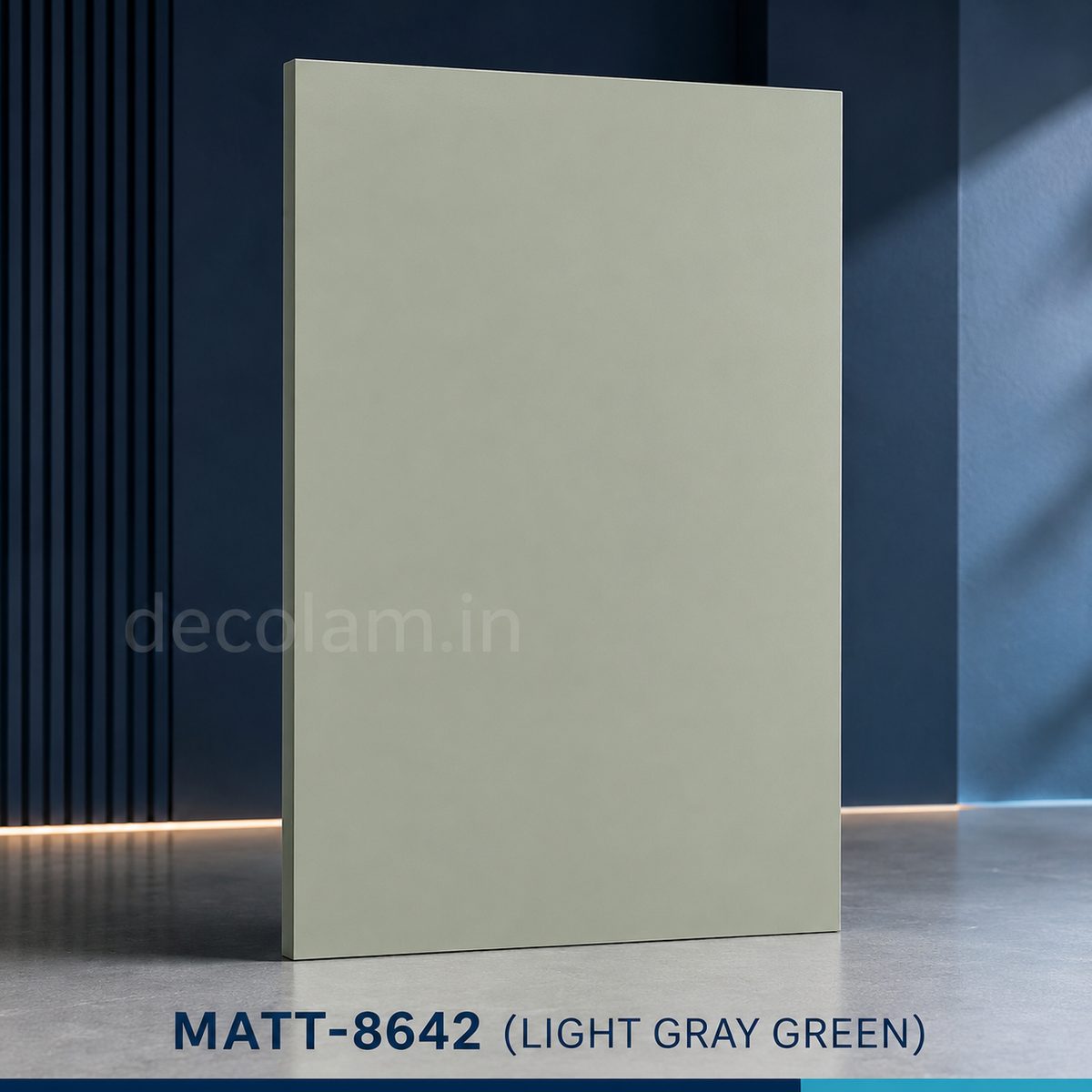 Decolam Matte Series MATT-8642 Light Gray Green Acrylic Laminate
