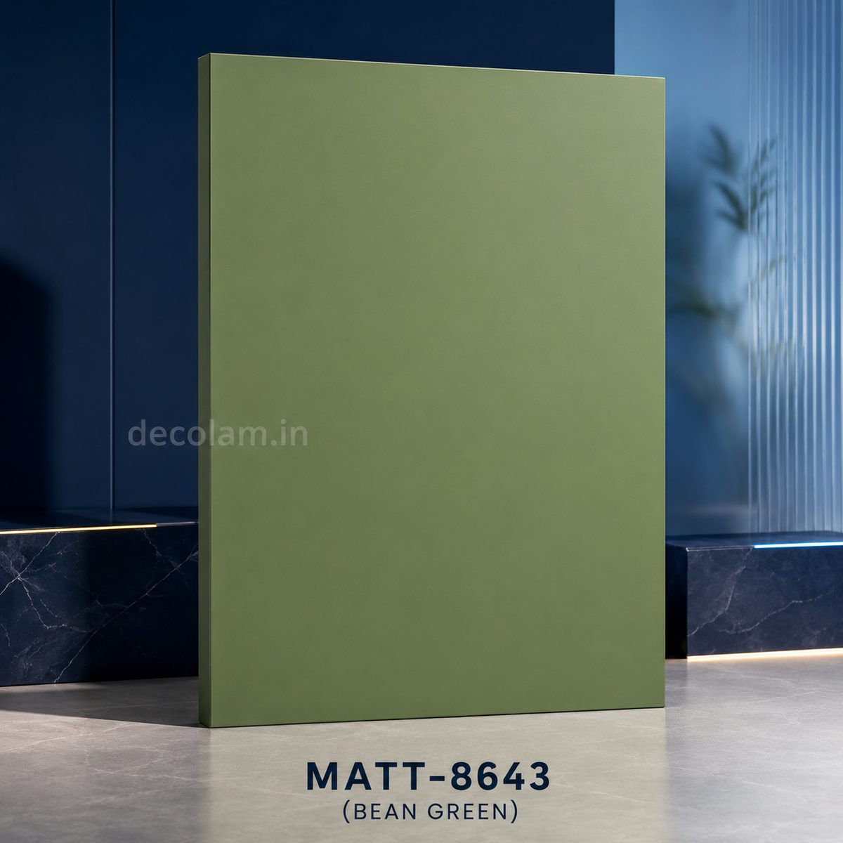 Decolam Matte Series MATT-8643 Bean Green Acrylic Laminate