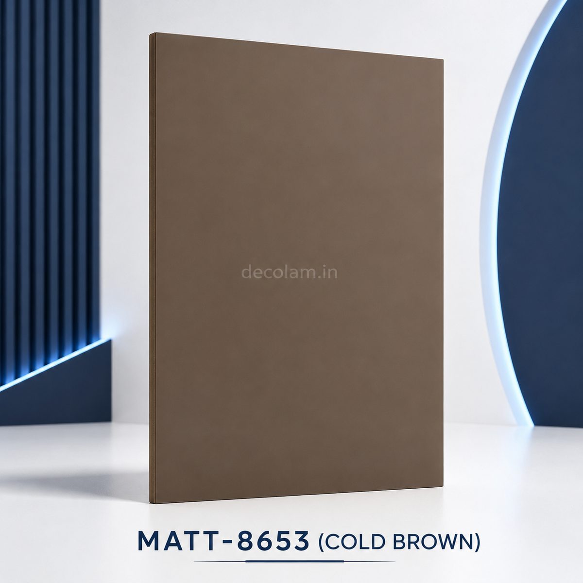 Decolam Matte Series MATT-8653 Cold Brown Acrylic Laminate