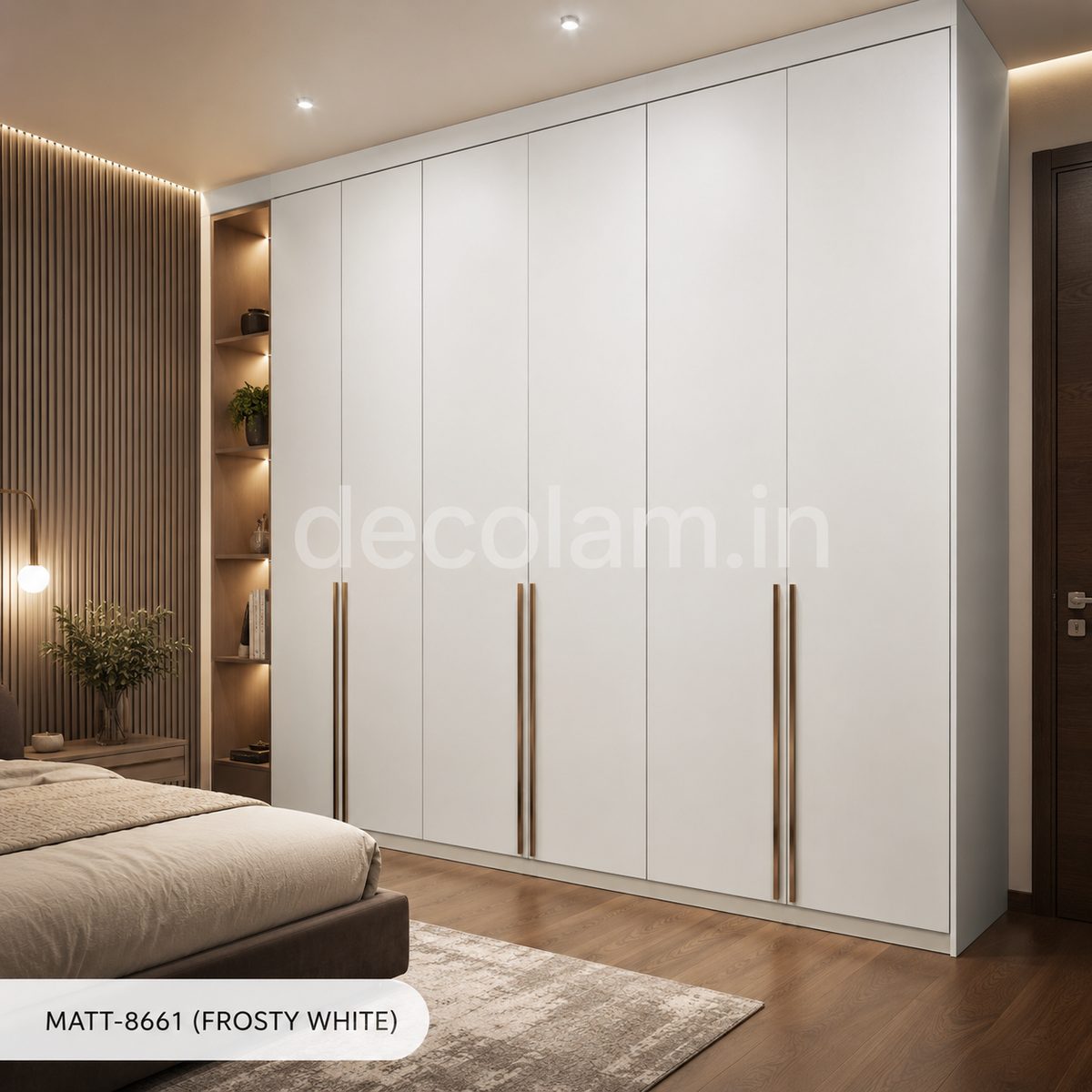 Decolam Matte Series MATT-8661 Frosty White Acrylic Laminate image 2