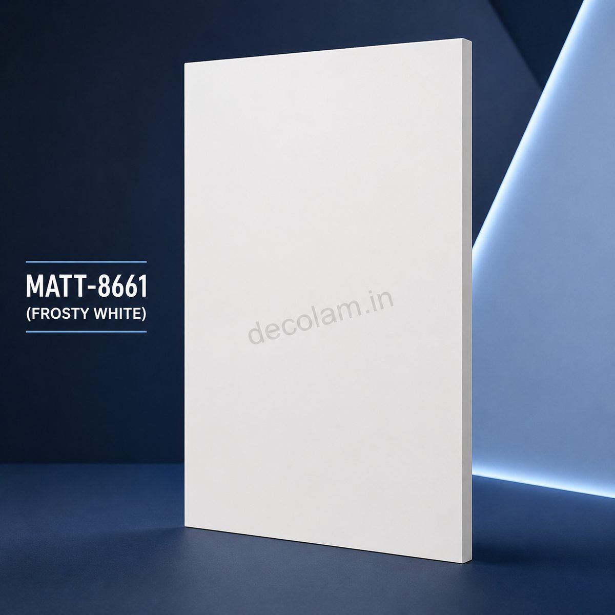 Decolam Matte Series MATT-8661 Frosty White Acrylic Laminate