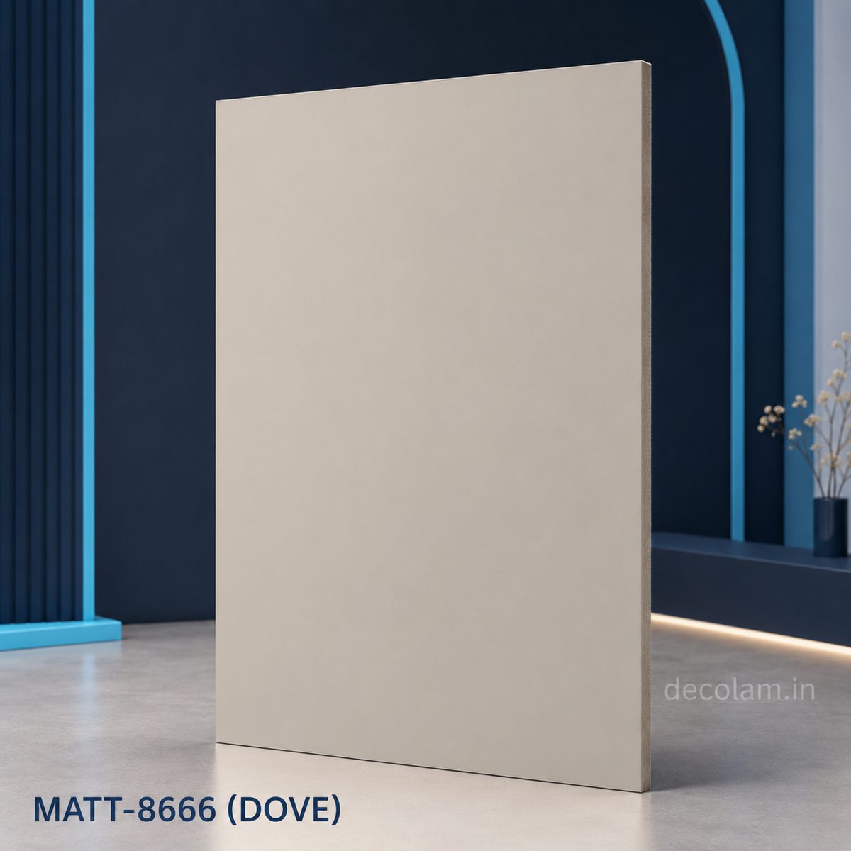 Decolam Matte Series MATT-8666 Dove Acrylic Laminate
