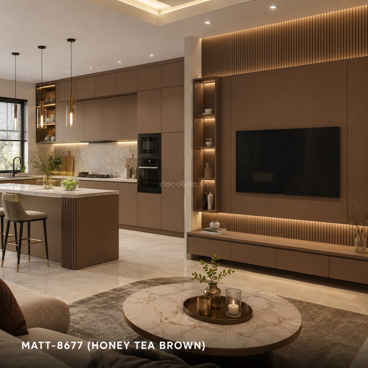 Decolam Matte Series MATT-8669 Fossil Acrylic Laminate image 3