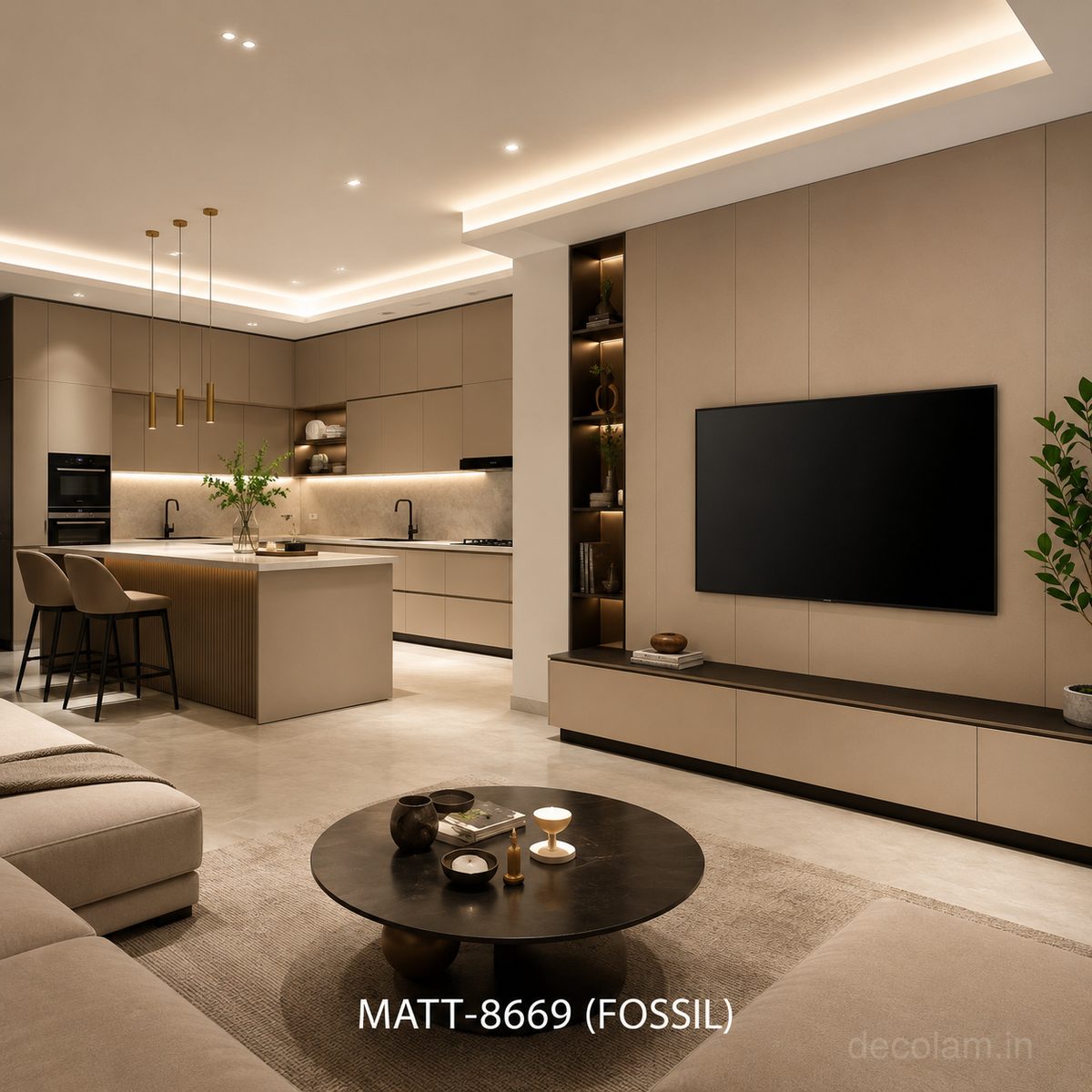 Decolam Matte Series MATT-8689 Charcoal Gray Acrylic Laminate image 3