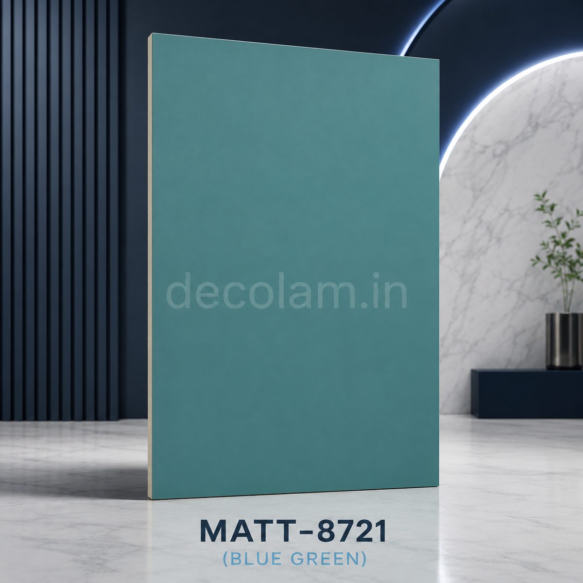 Decolam Matte Series MATT-8721 Blue Green Acrylic Laminate image 1