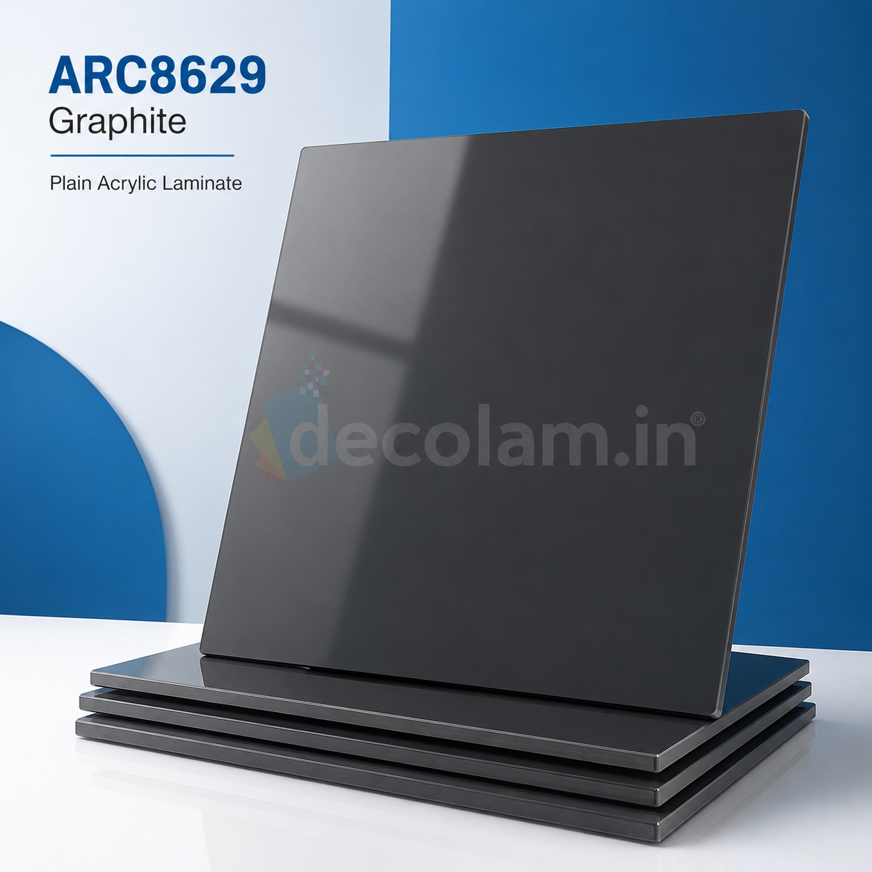 Decolam ARC8629 Graphite 6H Anti Scratch Plain Acrylic Laminate