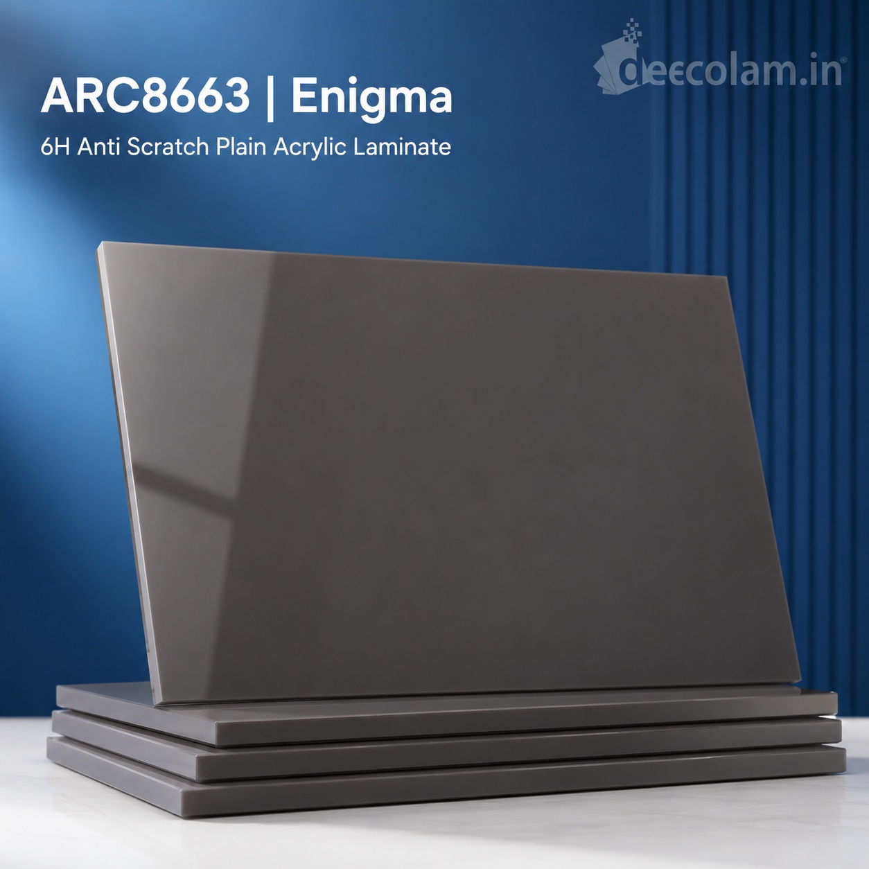 Decolam ARC8663 Enigma 6H Anti Scratch Plain Acrylic Laminate image 1