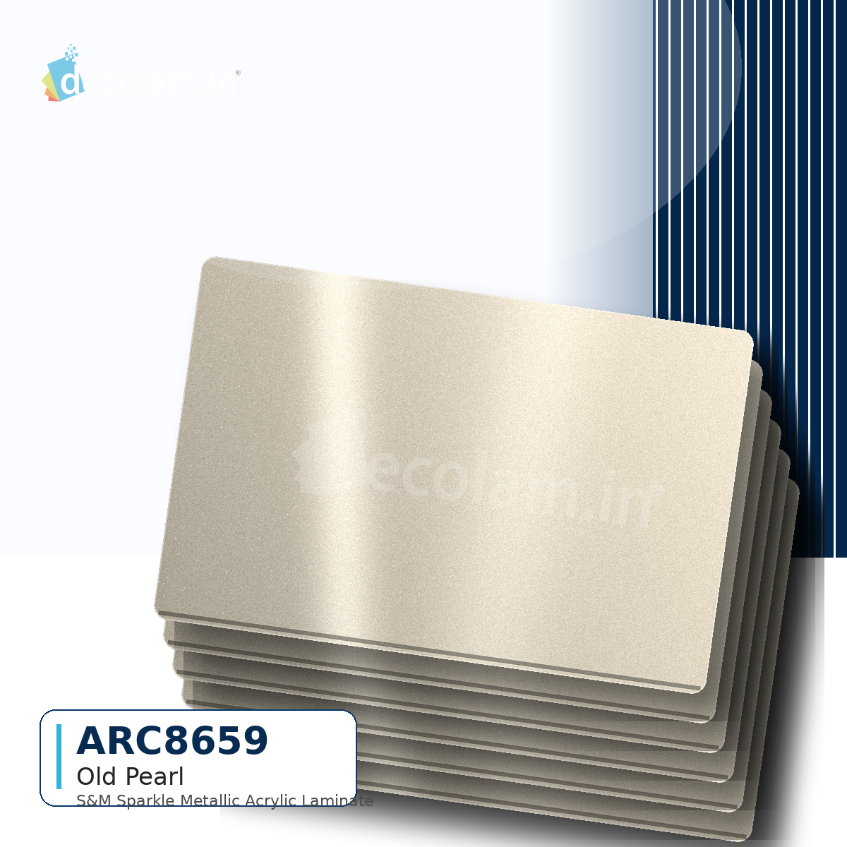 Decolam S&M Series ARC 8659 Old Pearl Acrylic Laminate image 1