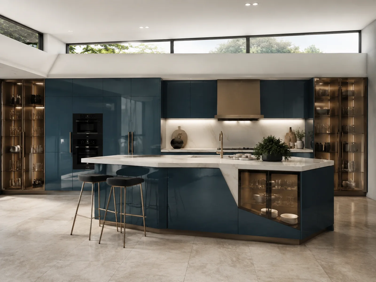 Peacock Blue ARC Acrylic Laminate ARC 8696 lifestyle application